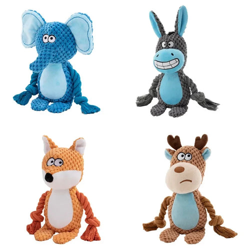 Durable Animal Plush Puppy Chew Toy